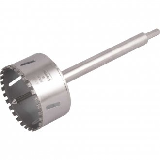 Serra copo diamantada 80 mm, com haste, STARRETT