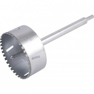 Serra copo diamantada 100 mm, com haste, STARRETT