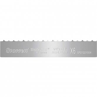 L�mina de serra fita a�o carbono para cortar carne, 1,77 m x 16 mm x 0,46 mm, 6 dentes Skip, Meatkutter Premium MKP STARRETT