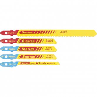 Jogo de l�minas de serra tico-tico, cartela com 5 pe�as, BU310, STARRETT