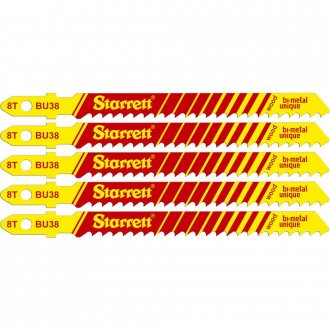 L�mina de serra tico-tico, cartela com 5 pe�as, BU38, STARRETT