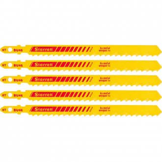 L�mina de serra tico-tico, cartela com 5 pe�as, BU46, STARRETT