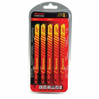 L�mina de serra tico-tico, cartela com 5 pe�as, BU418, STARRETT