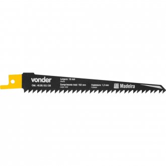 L�mina para serra sabre, madeira, com 2 pe�as, VONDER