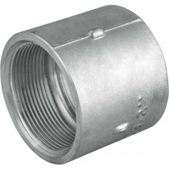 Luva de alum�nio com rosca, 2