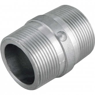 Niple em alum�nio, duplo, 1.1/2