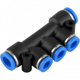 Conex�o r�pida tipo T de redu��o, com 2 entradas de 8,0 mm e 3 entradas de 6,0 mm, VONDER