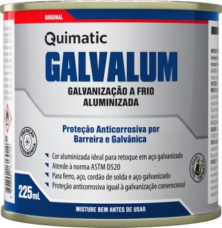 Composto para galvaniza��o a frio, Galvalum, 225 ml, QUIMATIC