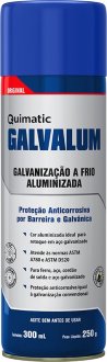 Composto para galvaniza��o a frio, Galvalum, spray, 300 ml, QUIMATIC
