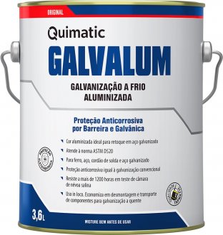 Composto para galvaniza��o a frio, Galvalum, 3,6 l, QUIMATIC