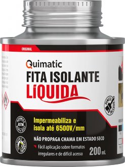 Fita isolante l�quida, 200 ml, incolor, QUIMATIC