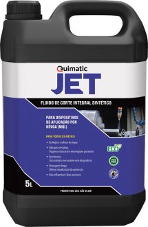 Flu�do para corte, 5 litros, metais ferrosos, a�o inox e metal duro, JET, QJ2, QUIMATIC