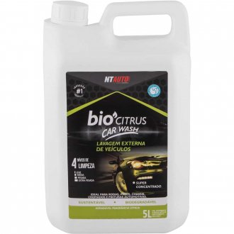 Limpador automotivo, Bio car wash, 5 litros, NT AUTO