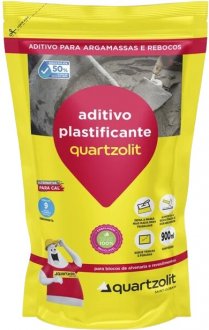 Aditivo plastificante, para argamassa e reboco, 900 ml, QUARTZOLIT