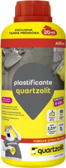 Aditivo plastificante, para argamassa e reboco, 1 litro, QUARTZOLIT