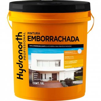 Tinta para pintura impermeabilizante, 18 litros, cor branca, pintura emborrachada, 96136 HYDRONORTH
