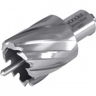 Broca anular, encaixe Weldon, 34 mm x 30 mm VONDER
