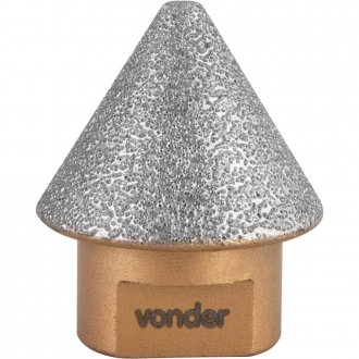 Fresa diamantada c�nica, 5 mm a 35 mm, VONDER