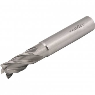 Fresa de topo em a�o r�pido 16,0 mm, com 4 cortes, DIN 844A, VONDER
