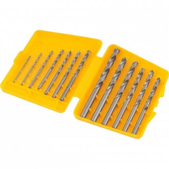 Jogo de brocas de a�o r�pido DIN 338, 1,5 mm a 6,5 mm, com 13 pe�as, VONDER