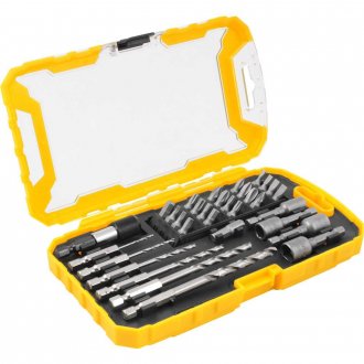 Jogo de bits, brocas e soquetes, com 32 pe�as, VONDER