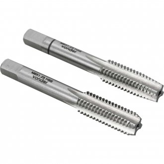 Macho manual de a�o r�pido, M8 x 1,25 mm, rosca MA, jogo com 2 pe�as, VONDER