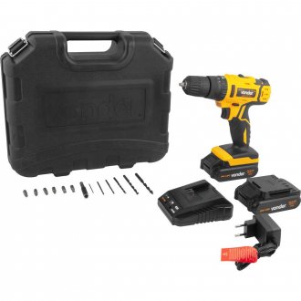 Parafusadeira/furadeira de impacto a bateria, 12 V, fonte de carregamento bivolt autom�tica, PFV 120I, VONDER