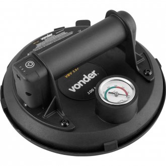 Ventosa 203 mm, com bomba de v�cuo a bateria 3,7 V recarreg�vel, 100 kgf, VBV 137, VONDER