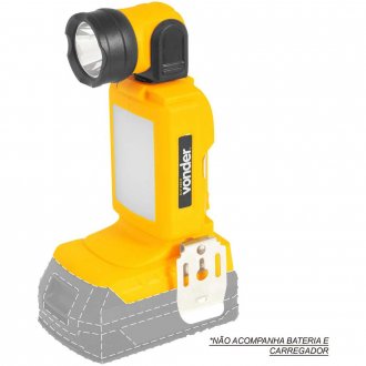 Lanterna de LED, bateria intercambi�vel de 18 V, sem bateria e sem carregador, ILV 1810 VONDER