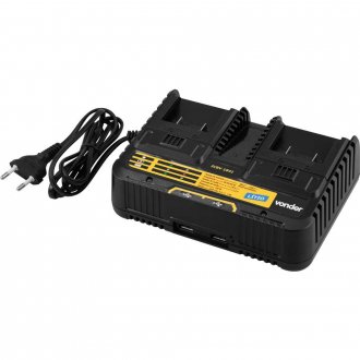 Carregador de bateria duplo, 18 V, linha intercambi�vel, carregamento convencional, ICBV 1841, VONDER