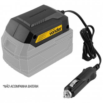 Carregador de bateria 18 V, linha intercambi�vel, carregamento convencional, com conector automotivo 12 V, ICBV 1843, VONDER