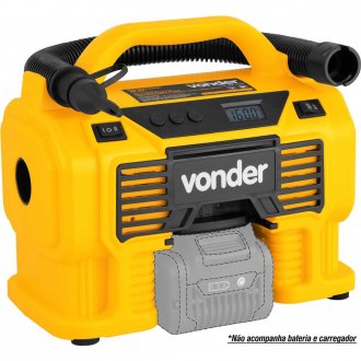 Compressor de ar, bateria intercambi�vel de 18 V, sem bateria e sem carregador, ICAV 1857 VONDER