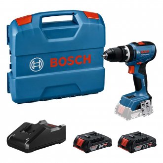 Parafusadeira/furadeira de impacto a bateria, 18 V, com 2 baterias e carregador, 0 601 9N3 1E5 BOSCH