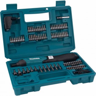 Parafusadeira a bateria 3,6 V, carregador bivolt, jogo com lanterna e 80 acess�rios, DF001DW, MAKITA