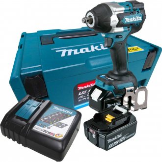 Chave de impacto, bateria 18V, encaixe de 1/2