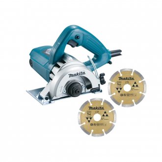 Serra m�rmore 110 mm, 1.300 W, 220 V~, sem kit refrigera��o, com 2 discos, 4100NH3ZX2 MAKITA
