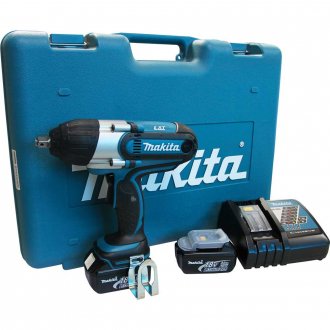 Chave de impacto, bateria 18 V, encaixe de 1/2