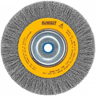 Escova circular de a�o, ondulada, 150 mm x 13 mm, furo 5/8