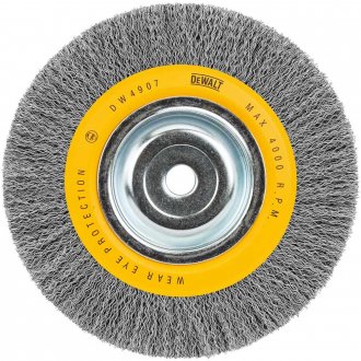 Escova circular de a�o, ondulada, 200 mm x 25 mm, furo 5/8