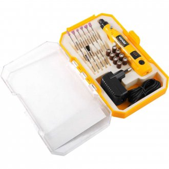Microrret�fica a bateria 3,6 V, fonte bivolt autom�tico, com 24 acess�rios, MBV 036, VONDER