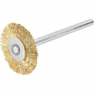 Escova circular com haste para microrret�fica, em lat�o, 20 mm, VONDER