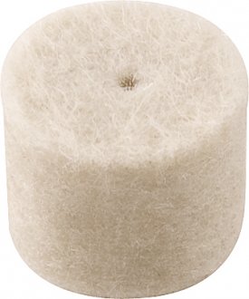 Cilindro de feltro para microrret�fica, 12,7 mm x 9 mm, com 2 pe�as, VONDER