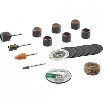 Jogo de acess�rios para lixar e esmerilhar, 18 pe�as, EZ727, DREMEL
