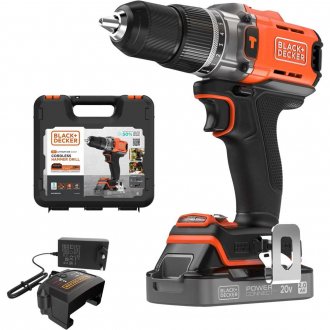 Parafusadeira/furadeira de impacto, 20 V MAX - 2 Ah, carregador bivolt, BCD383D1XK-BR BLACK+DECKER