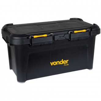 Caixa pl�stica para ferramentas, tipo ba�, 85 litros, CBV 085 VONDER PLUS