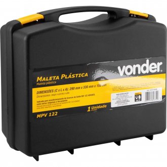 Maleta pl�stica 290 mm x 150 mm x 330 mm, MPV 122, VONDER