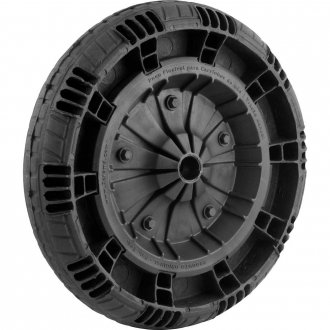 Roda completa com pneu maci�o, furo de 1