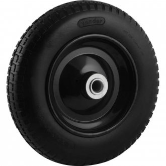 Roda completa com pneu maci�o aro 8