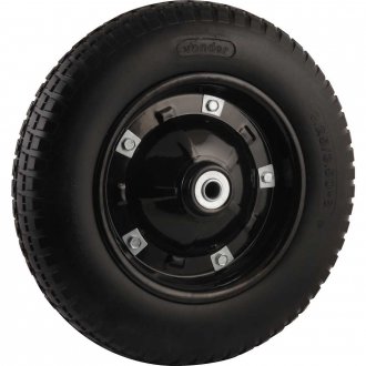 Roda completa com pneu maci�o aro 8