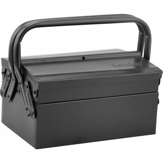 Caixa met�lica sanfonada para ferramentas, com 3 gavetas, 30 cm x 19 cm x 16 cm, VONDER
